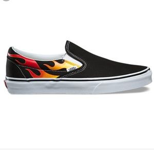 🔥rare🔥 flame slip ons